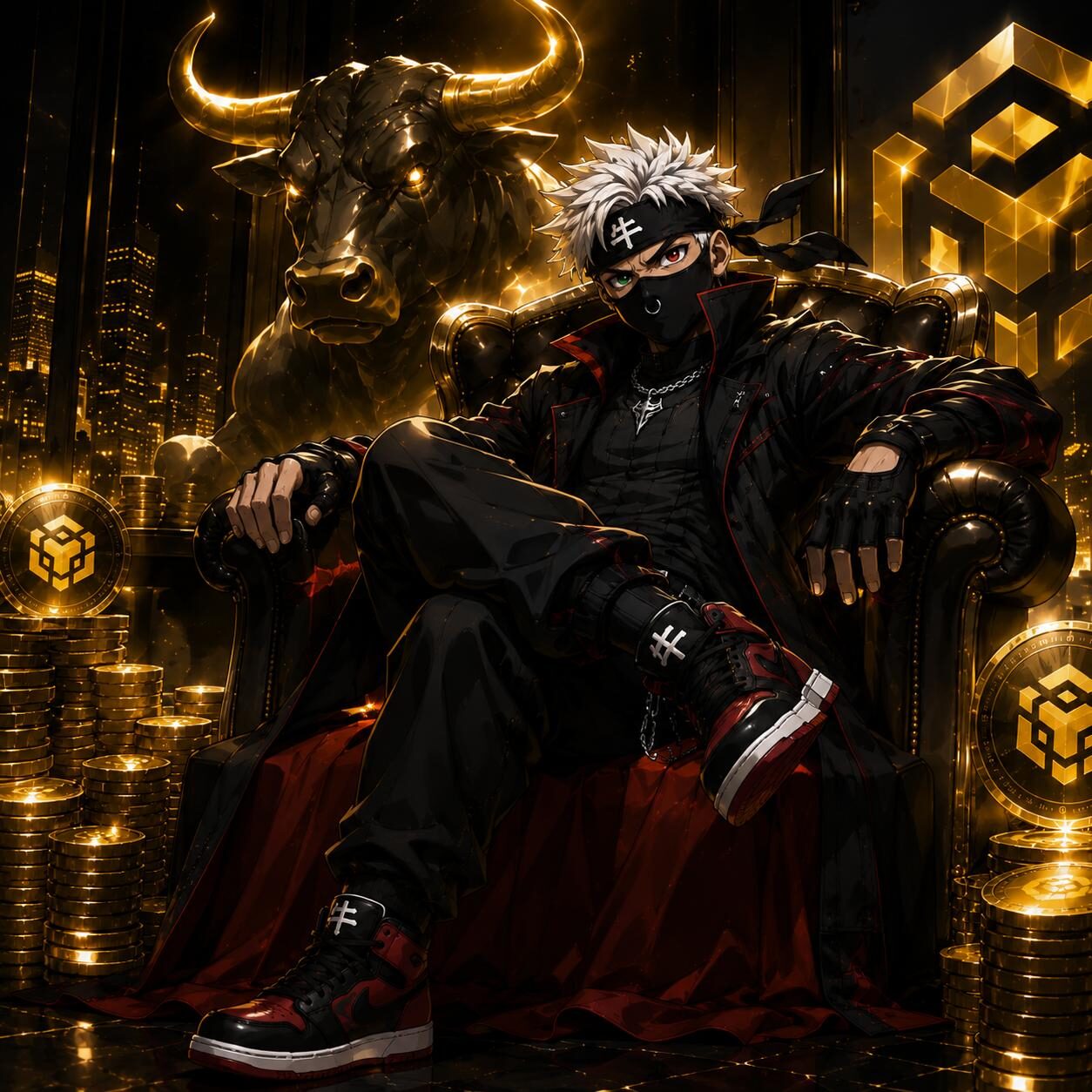 The Bull on his golden throne